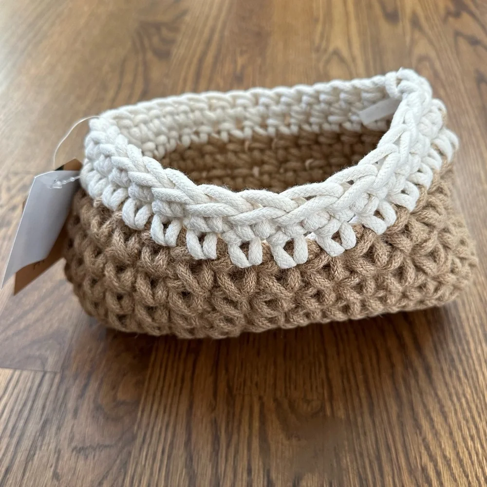 Urbane woven decorative basket NWT